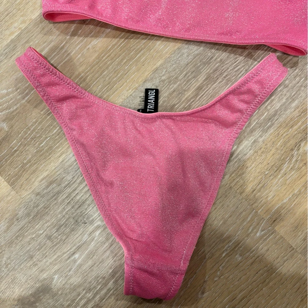 TRIANGL Swimwear Mica Bikini Set in Pink Sparkle